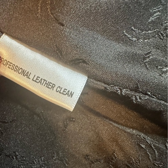 JACLYN SMITH BROWN  SOFT LEATHER JACKET, SCALLOPED TRIM ON POCKETS,  WOMEN'S 16 - Picture 7 of 11